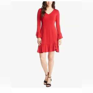 Party Dress Red A-line Ruffle